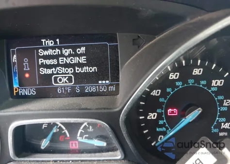 2013 Ford Focus Titanium z USA, uszkodzony, nr VIN 1FADP3N29DL194224